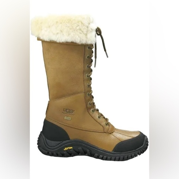 UGG Adirondack III Tall Boots Leather Shearling Vibram sole | 9 - Picture 1 of 12